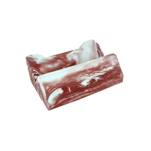 Porte savon "Neptune" teinté rouge 